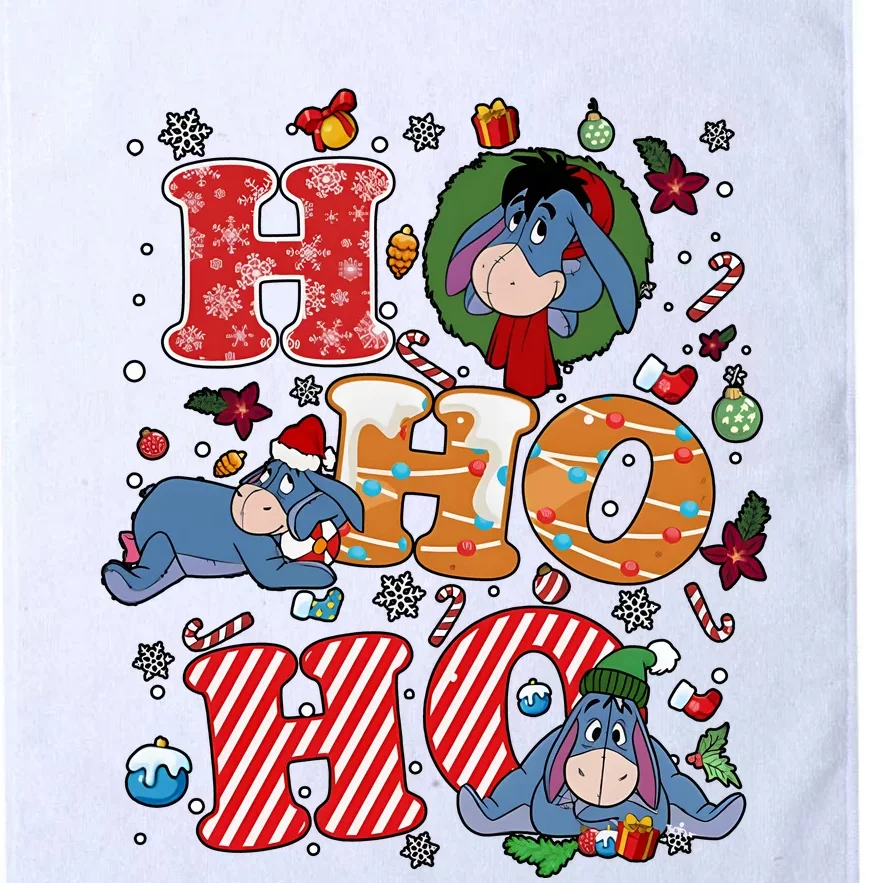 Eeyore Ho Ho Ho Cute Christmas Cute Lover Santa Claus Platinum Collection Golf Towel