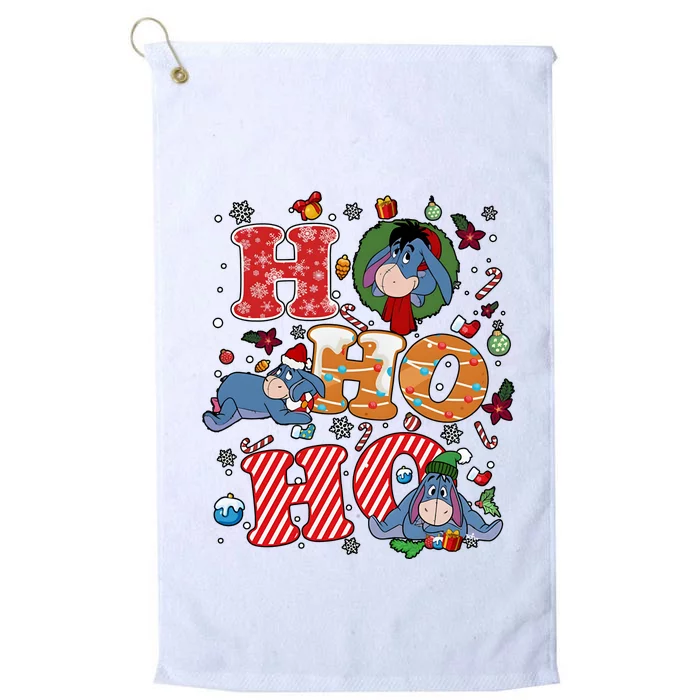 Eeyore Ho Ho Ho Cute Christmas Cute Lover Santa Claus Platinum Collection Golf Towel