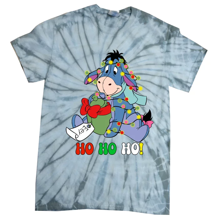 Eeyore Ho Ho Ho Cute Eeyore Merry Christmas Tie-Dye T-Shirt