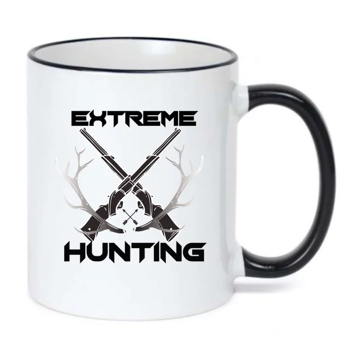 Extreme Hunting Hunter Gift Black Color Changing Mug