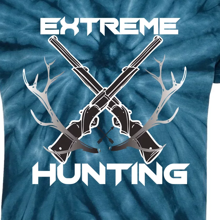 Extreme Hunting Hunter Gift Kids Tie-Dye T-Shirt