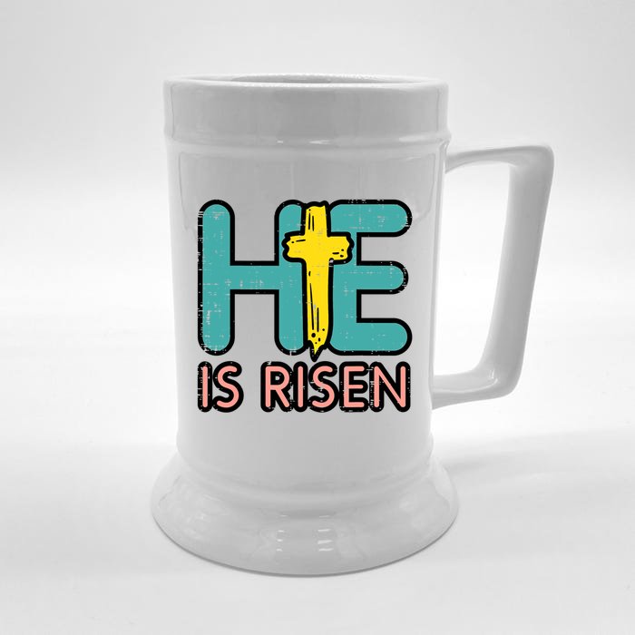 Easter He Is Risen Jesus Resurrection Christian Great Gift Front & Back Beer Stein