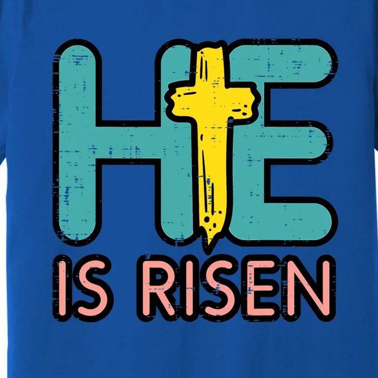 Easter He Is Risen Jesus Resurrection Christian Gift Premium T-Shirt