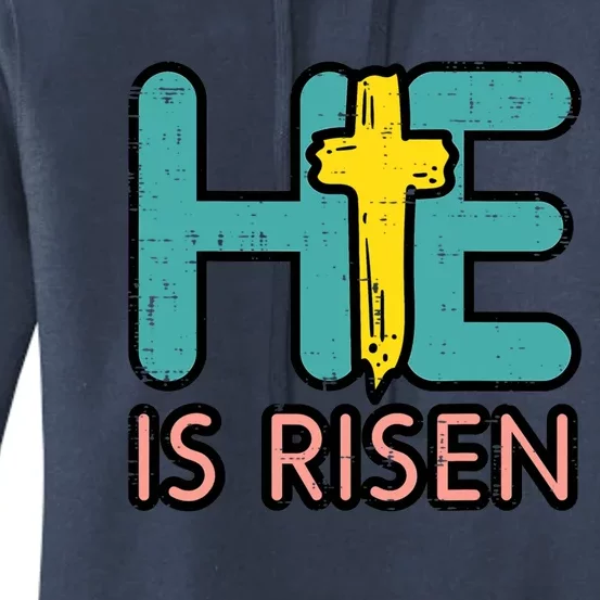 Easter He Is Risen Jesus Resurrection Christian Gift Women's Pullover Hoodie