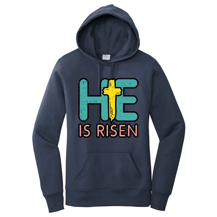 Easter He Is Risen Jesus Resurrection Christian Gift Women's Pullover Hoodie