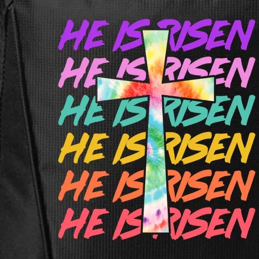 Easter He Is Risen Tie Dye Cross City Backpack