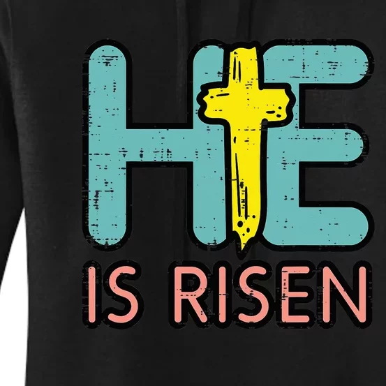 Easter HE Is Risen Jesus Resurrection Christian Women's Pullover Hoodie