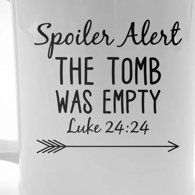 Easter He Is Risen Spoiler Alert The Tomb Is Empty Christian Gift Front & Back Beer Stein