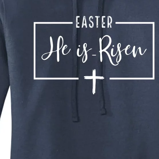 Easter He Is Risen Cross Christianity Women's Pullover Hoodie