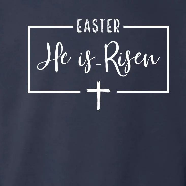 Easter He Is Risen Cross Christianity Toddler Hoodie