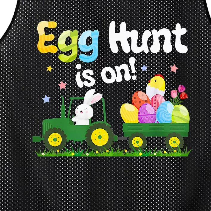 Egg Hunt Is On Tractor happy Easter day Mesh Reversible Basketball Jersey Tank