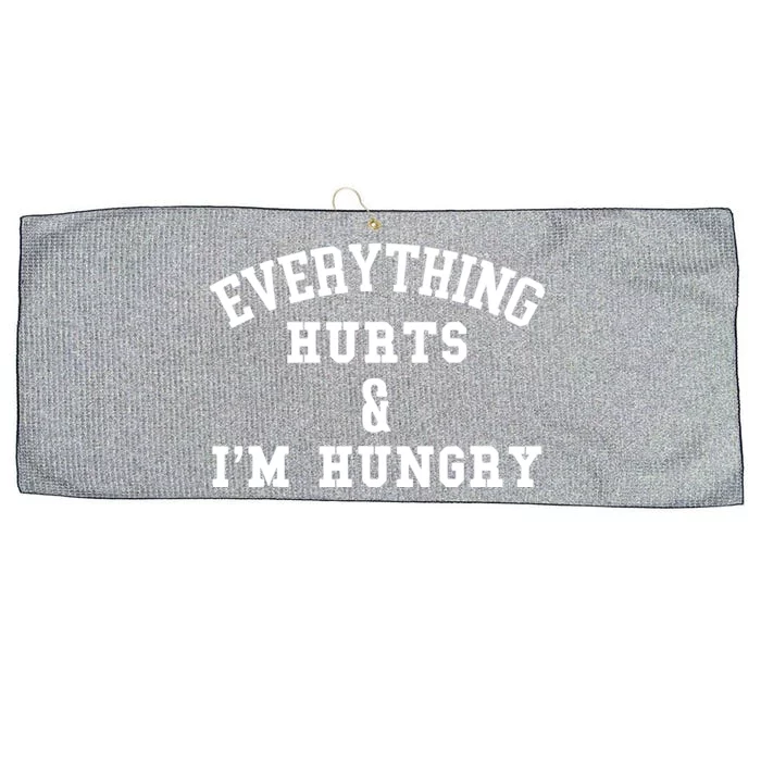 Everything Hurts Im Hungry Running Marathon Runner Large Microfiber Waffle Golf Towel