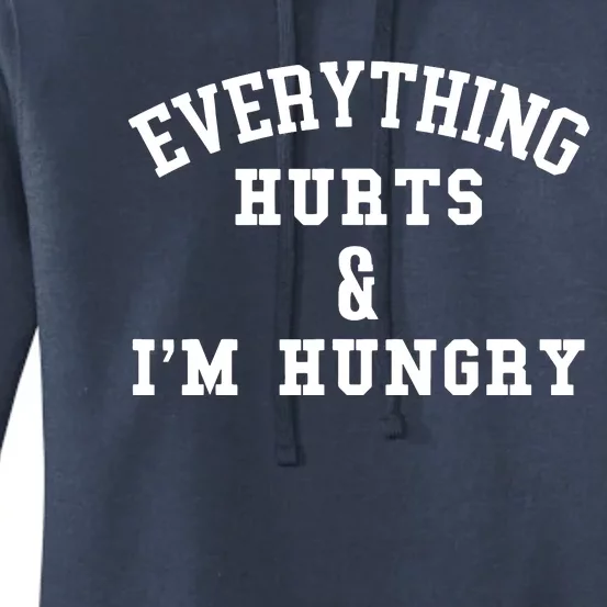 Everything Hurts Im Hungry Running Marathon Runner Women's Pullover Hoodie