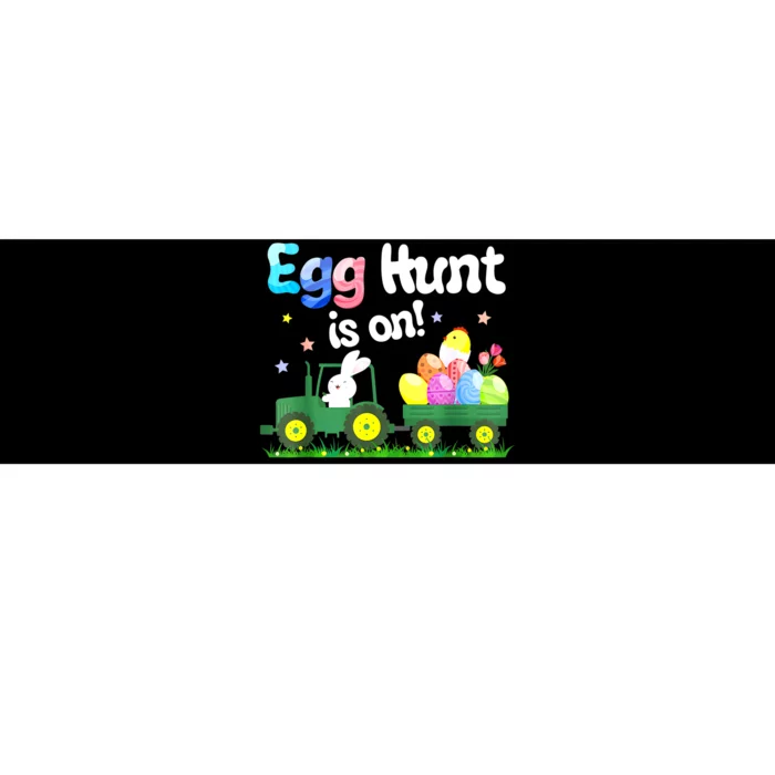 Egg Hunt Is On Tractor Funny Easter Bunny Bumper Sticker