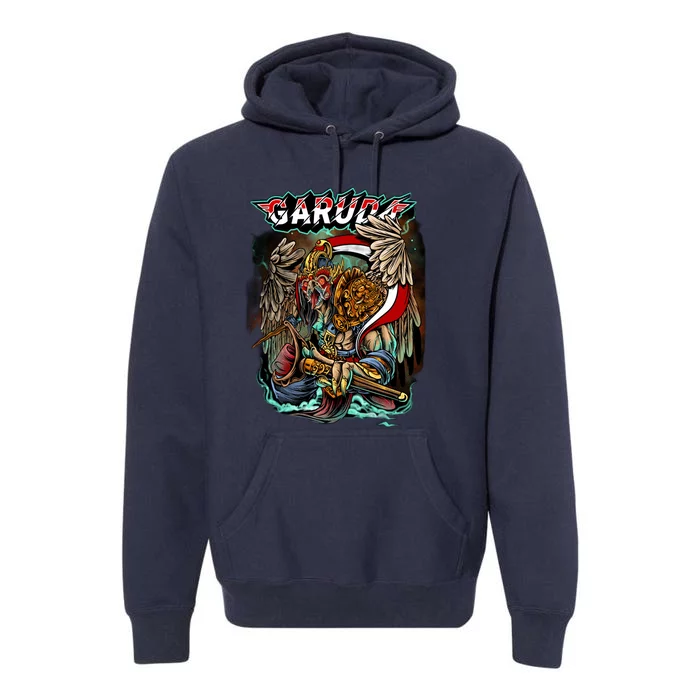 Eagle Holding Knife Premium Hoodie