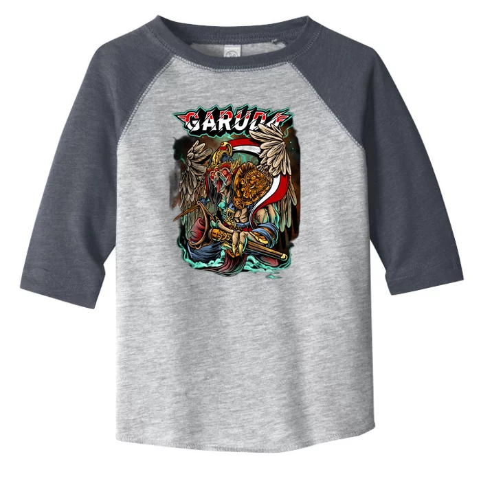 Eagle Holding Knife Toddler Fine Jersey T-Shirt