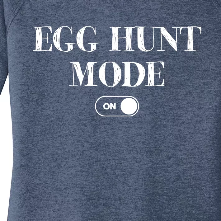 Egg Hunt Mode On Funny Easter Women's Perfect Tri Tunic Long Sleeve Shirt