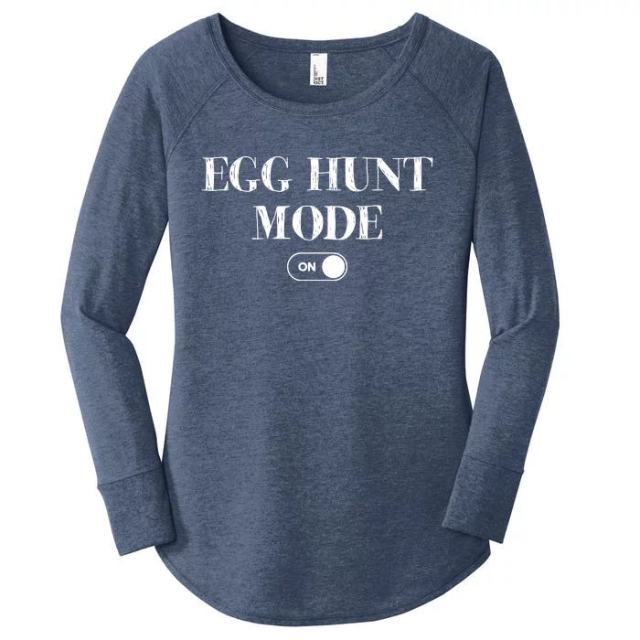 Egg Hunt Mode On Funny Easter Women's Perfect Tri Tunic Long Sleeve Shirt