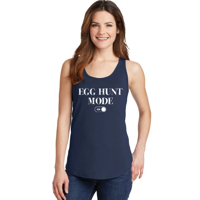 Egg Hunt Mode On Funny Easter Ladies Essential Tank