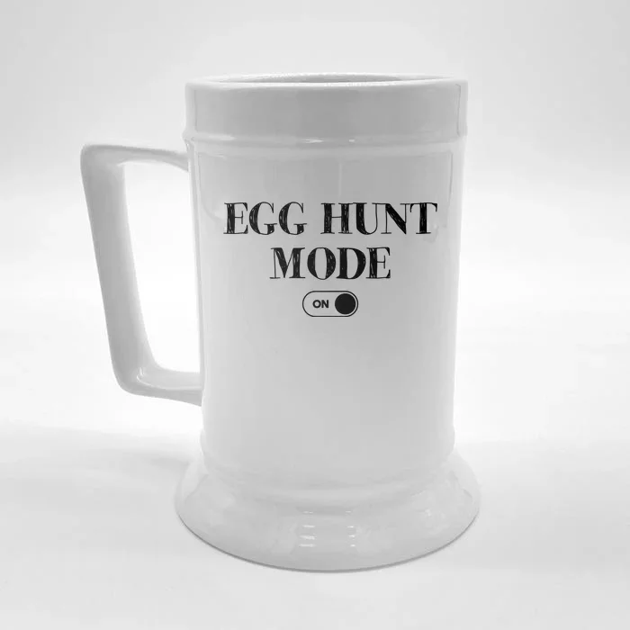 Egg Hunt Mode On Funny Easter Front & Back Beer Stein