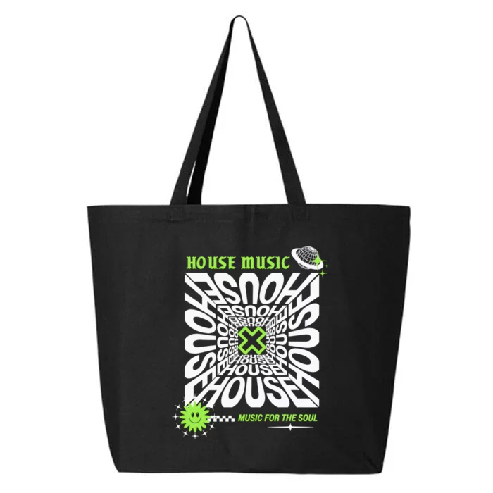 Edm  House Music Lover Raver 25L Jumbo Tote