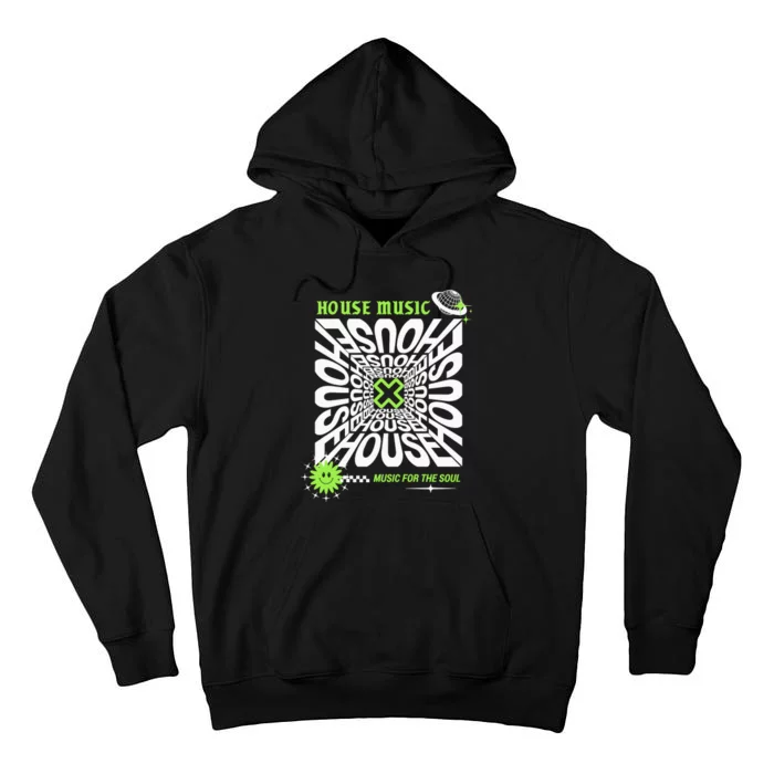 Edm  House Music Lover Raver Tall Hoodie