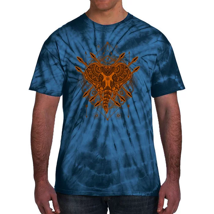 Elephant Head Mandala Tie-Dye T-Shirt