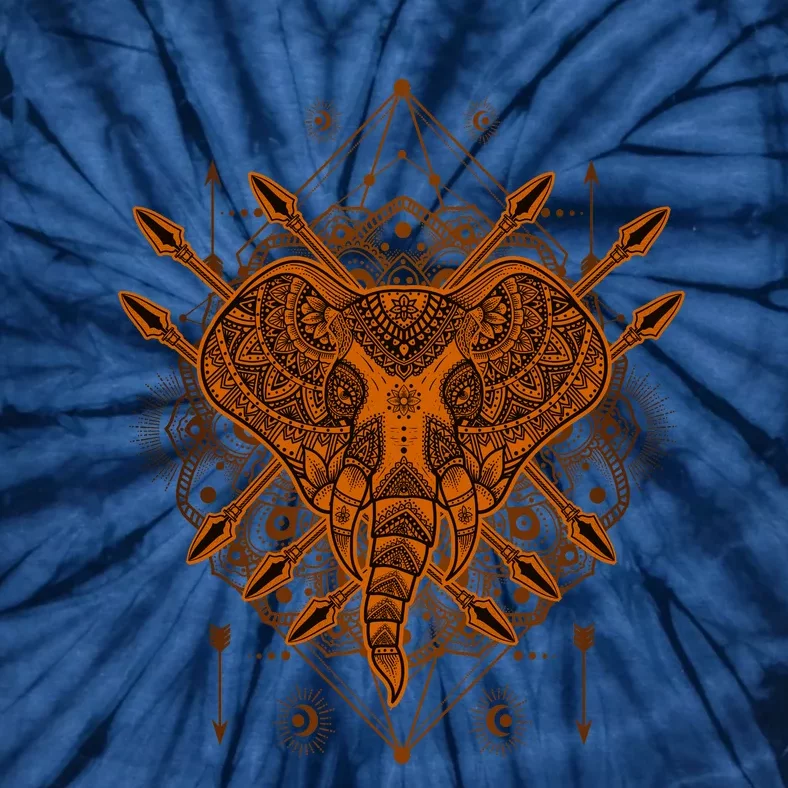 Elephant Head Mandala Tie-Dye T-Shirt