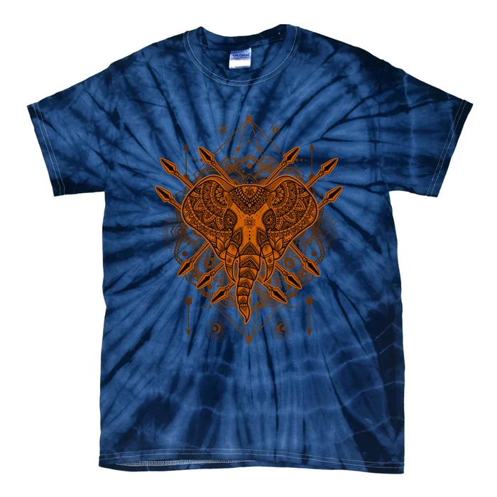 Elephant Head Mandala Tie-Dye T-Shirt