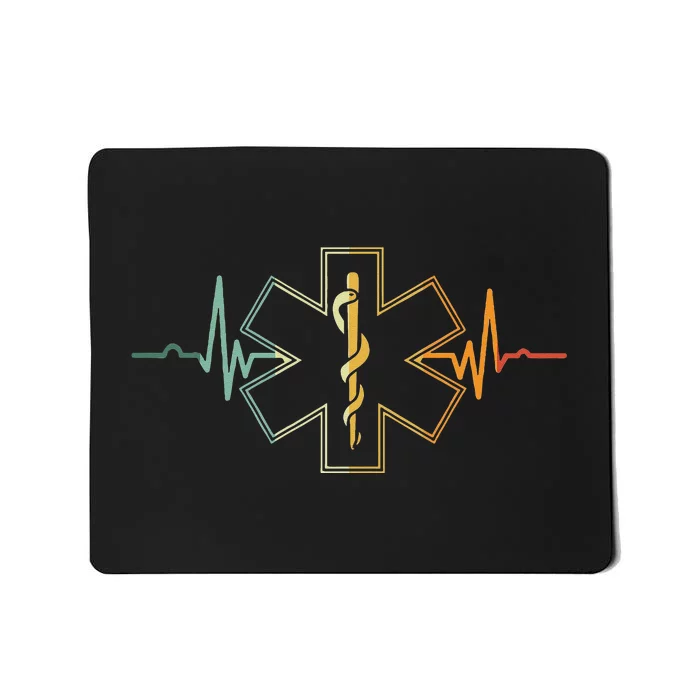 EMT Heartbeat Medical Worker First Responder Health Worker Mousepad