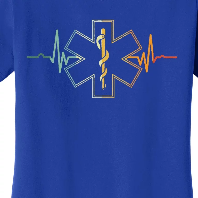 EMT Heartbeat Medical Worker First Responder Health Worker Women's T-Shirt