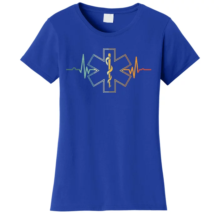 EMT Heartbeat Medical Worker First Responder Health Worker Women's T-Shirt