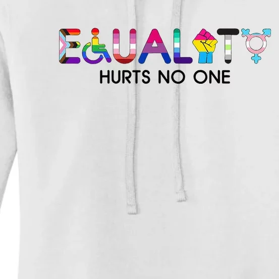 Equality Hurts No One Pride Month Support LGBT Women's Pullover Hoodie