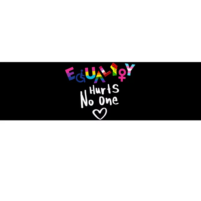 Equality Hurts No One LGBT Black Disabled  Rights Bumper Sticker