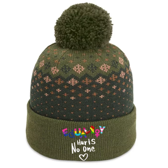 Equality Hurts No One LGBT Black Disabled  Rights The Baniff Cuffed Pom Beanie