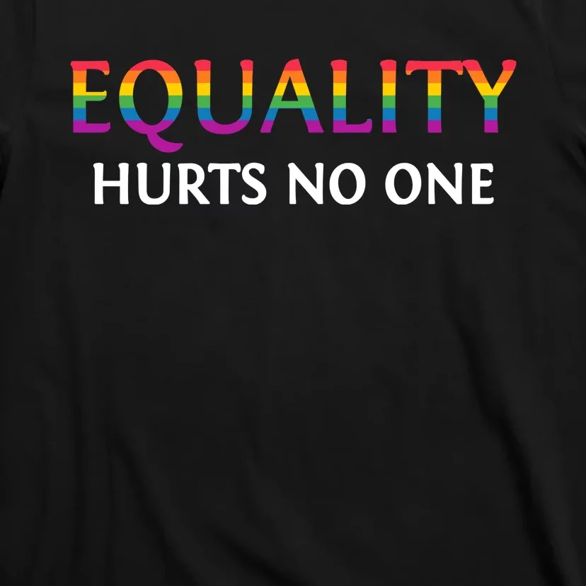 Equality Hurts No One Pride LGBT T T-Shirt