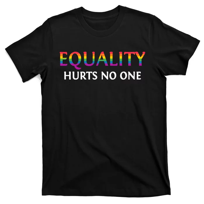 Equality Hurts No One Pride LGBT T T-Shirt