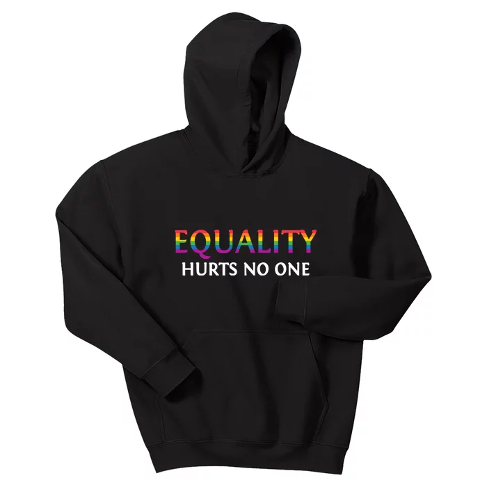 Equality Hurts No One Pride LGBT T Kids Hoodie