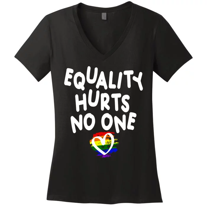 Equality Hurts No One Women's V-Neck T-Shirt