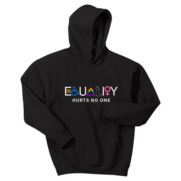 Equality Hurts No One Lgbtq Pride Human Rights Kids Hoodie