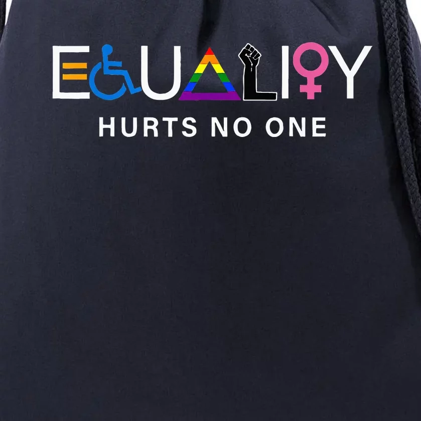 Equality Hurts No One Lgbtq Pride Human Rights Drawstring Bag