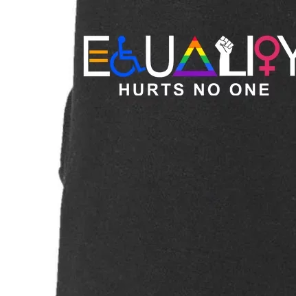 Equality Hurts No One LGBT Feminism BLM Doggie 3-End Fleece Hoodie