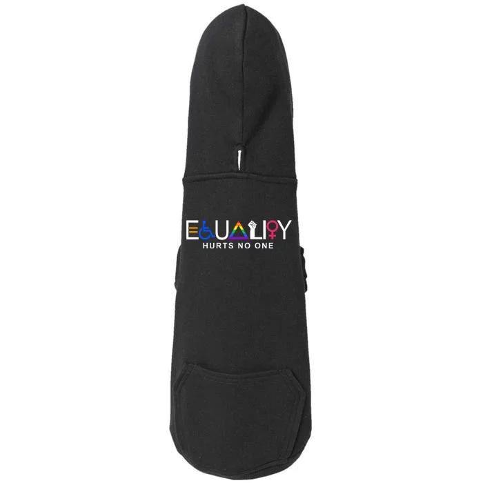 Equality Hurts No One LGBT Feminism BLM Doggie 3-End Fleece Hoodie