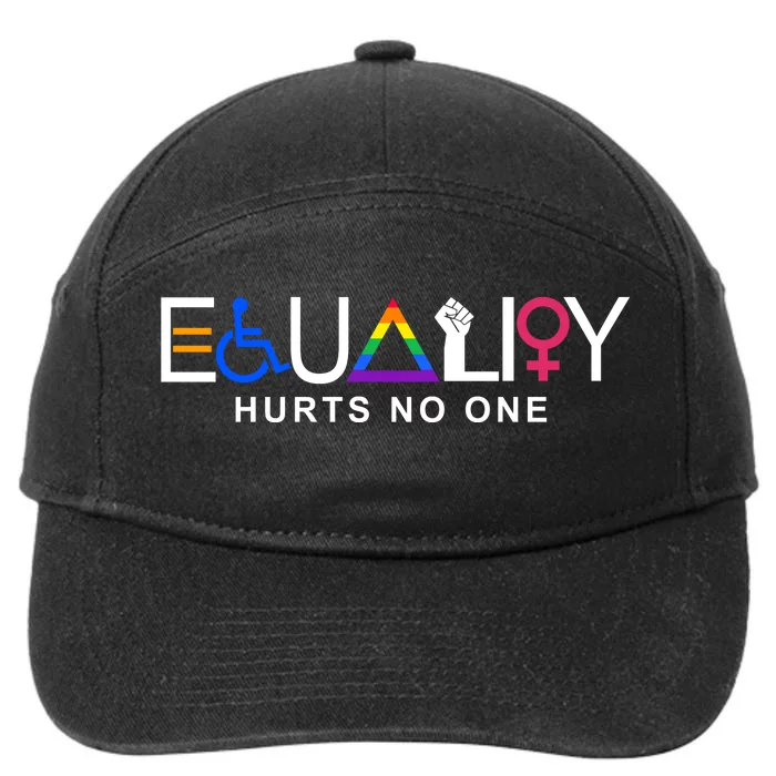 Equality Hurts No One LGBT Feminism BLM 7-Panel Snapback Hat