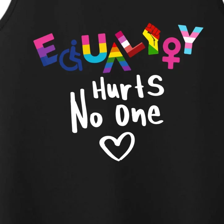 Equality Hurts No One Lgbt Black Disabled Rights Cute Gift Performance Tank