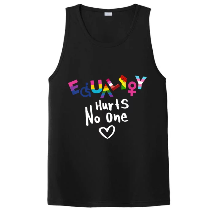 Equality Hurts No One Lgbt Black Disabled Rights Cute Gift Performance Tank