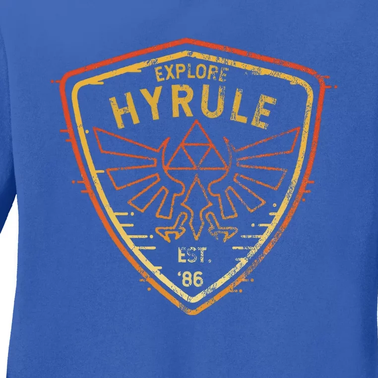 Explore Hyrule Patch Ladies Long Sleeve Shirt