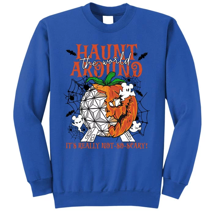 Epcot Halloween Pumpkin Haunt Around The World It’S Really Not Scary Bo Tall Sweatshirt