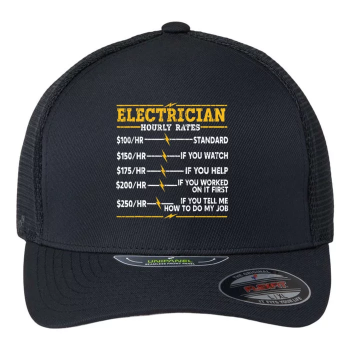 Electrician Hourly Rates Flexfit Unipanel Trucker Cap