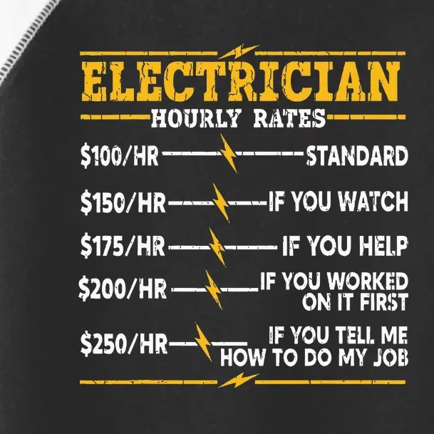 Electrician Hourly Rates Toddler Fine Jersey T-Shirt